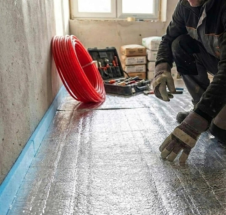 Randdämmstreifen Selbstklebend,Randdämmstreifen,Edge Insulation Strip für Estrich,Dämmband für Fussb