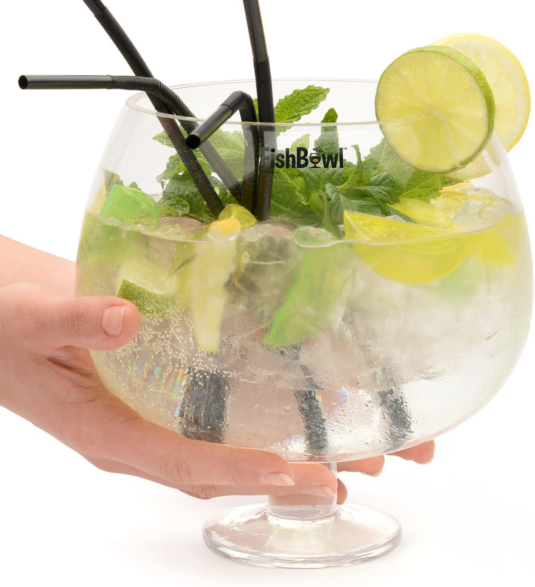 Fishbowl Übergrosses Cocktailglas, Jumbo, aus Glas, extra gross, 20 cm, einzeln (3 Liter)