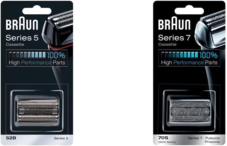 Braun Series 5 Elektrorasierer Scherkopf, kompatibel mit Rasierer Herren Series 5, 52B, schwarz & Se