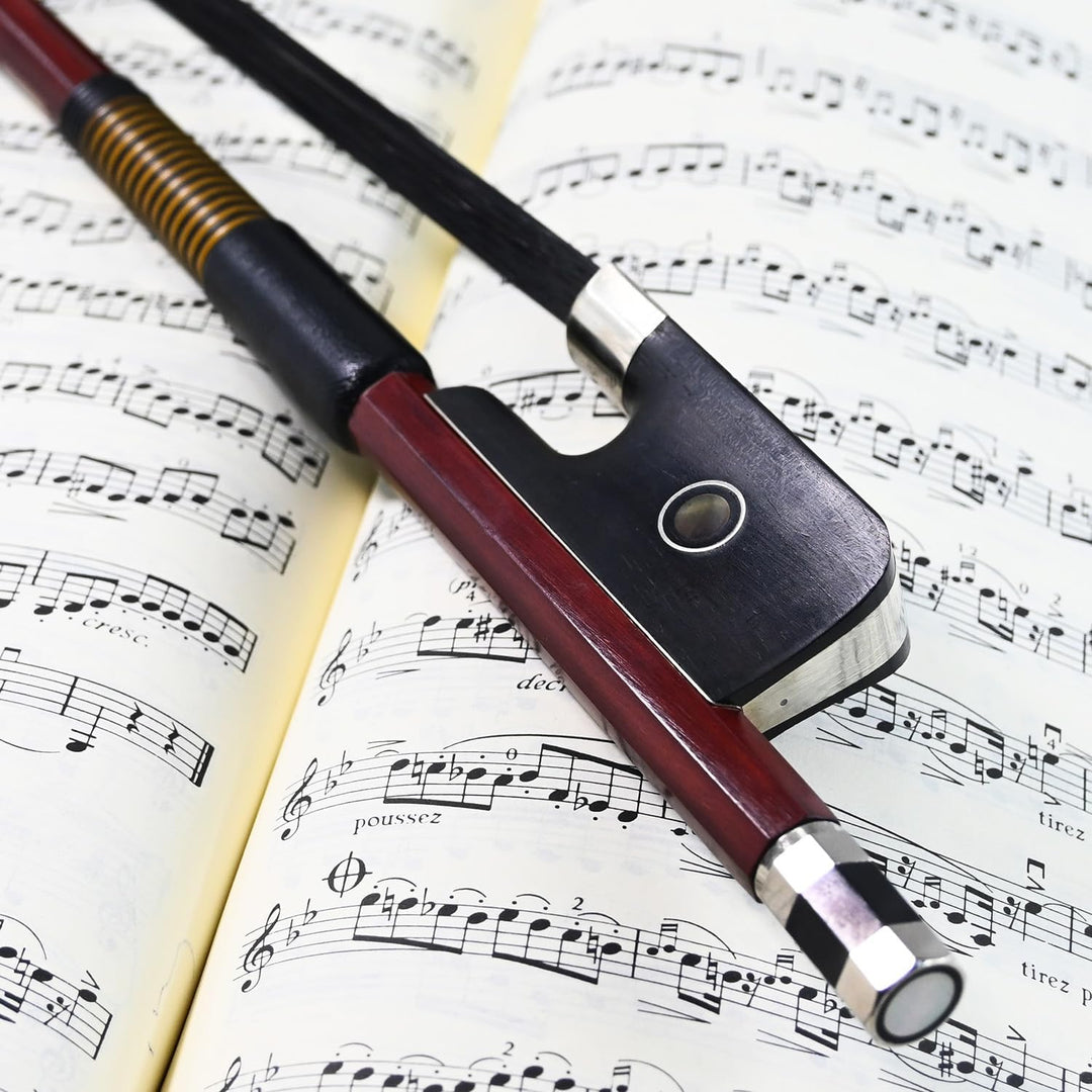 New voller Grösse schwarz Rosshaar Bass Schleife Warmer Klang French. Art Nr. 310bfb 4/4 Schwarzhaar