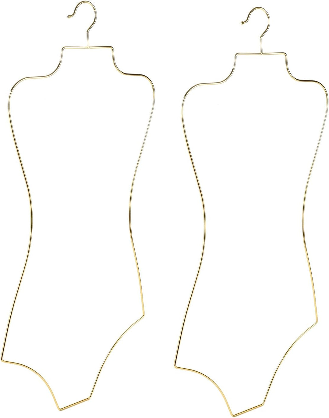 Bikini Badeanzug Aufhänger Draht Körperform Display Unterwäsche hänger 10 PCS (Golden), Golden