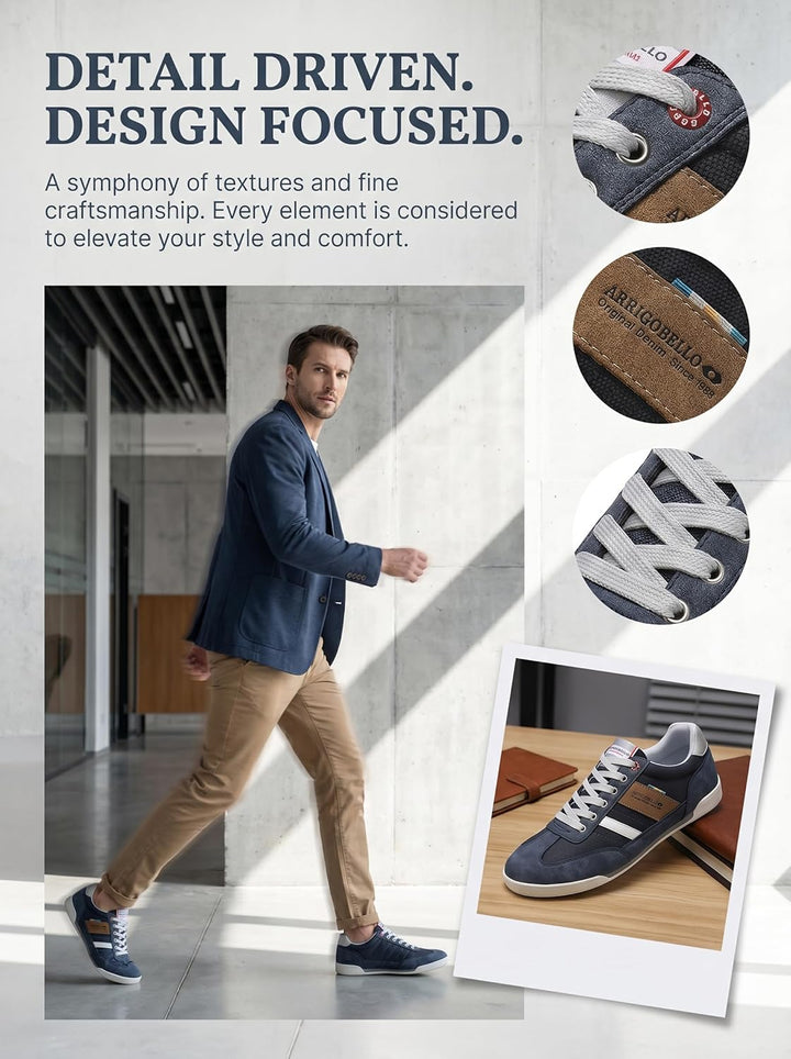 ARRIGO BELLO Sneaker Herren Schuhe Business Freizeitschuhe Leichte Trainers für Walking, Laufen, Spo