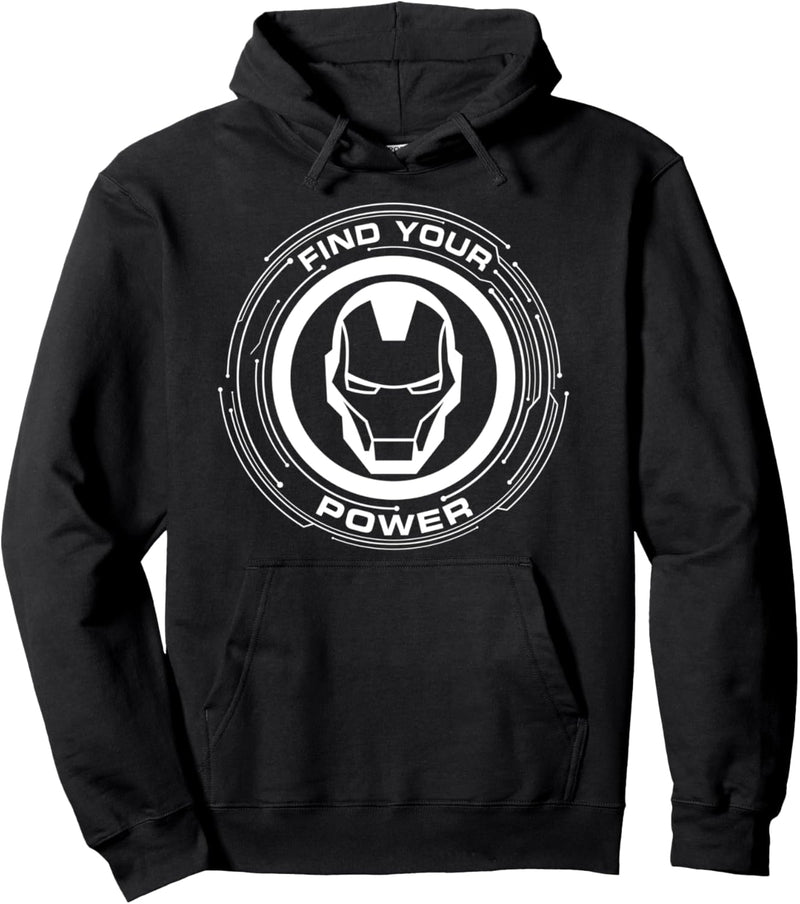 Marvel Iron Man Find Your Power Simple Logo Pullover Hoodie