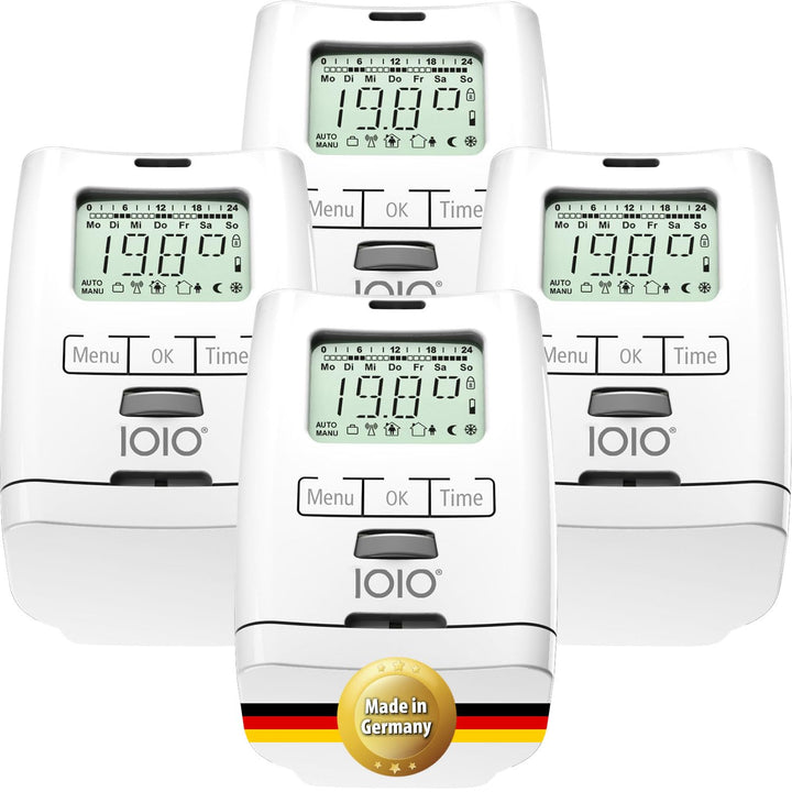 4 Stück Premium Elektronischer Heizungsthermostat HT 2000 - Thermostat Heizung programmierbar - Heiz