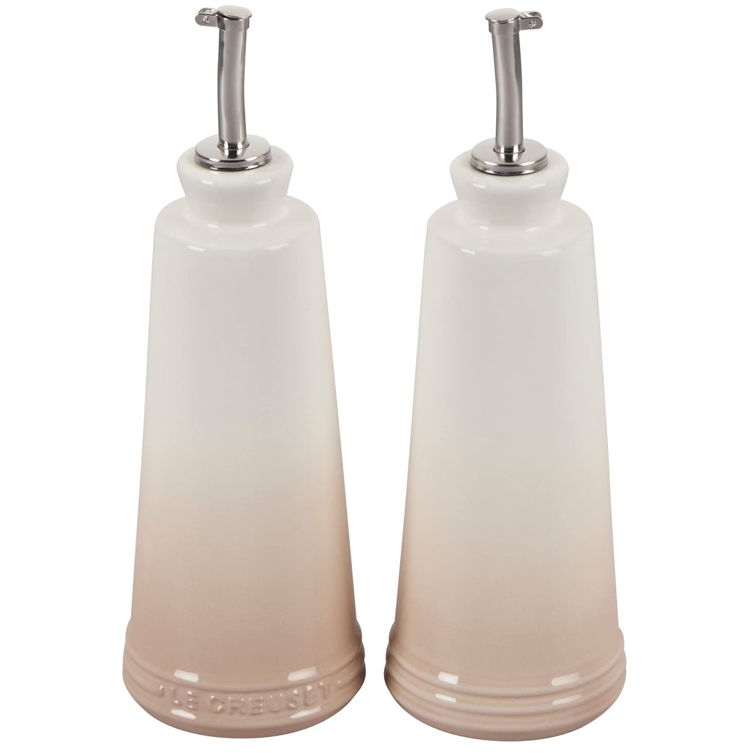 LE CREUSET PG8042-10716 Signature Steinzeug, je 284 ml, Baiser Öl & Essig Set, Steingut, Baiser