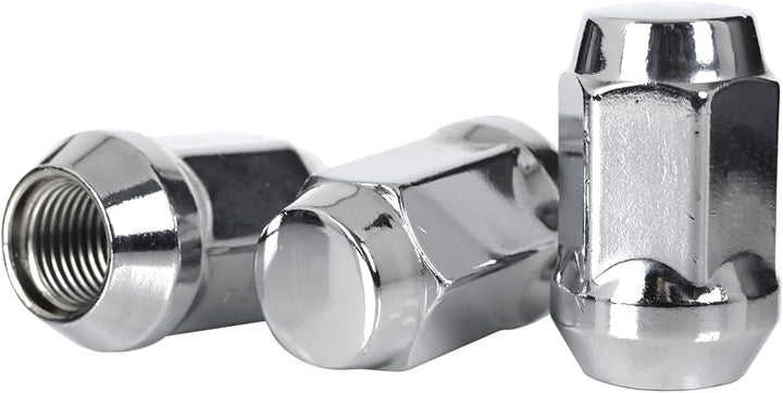 24 Radmuttern chrom 12x1,25mm Nuts Muttern mit 60° Konus - Schlüsselweite : 19mm~