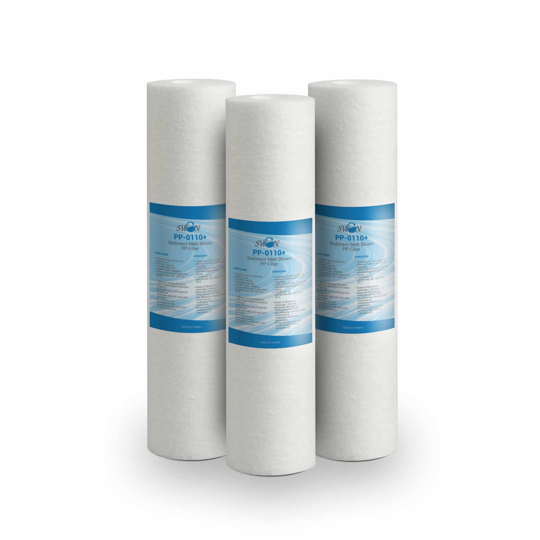 Bellerofonte Sedimentfilter Wasserfilter schmelzgeblasene Filter 10 Zoll 1 Mikron in Polypropylen. E