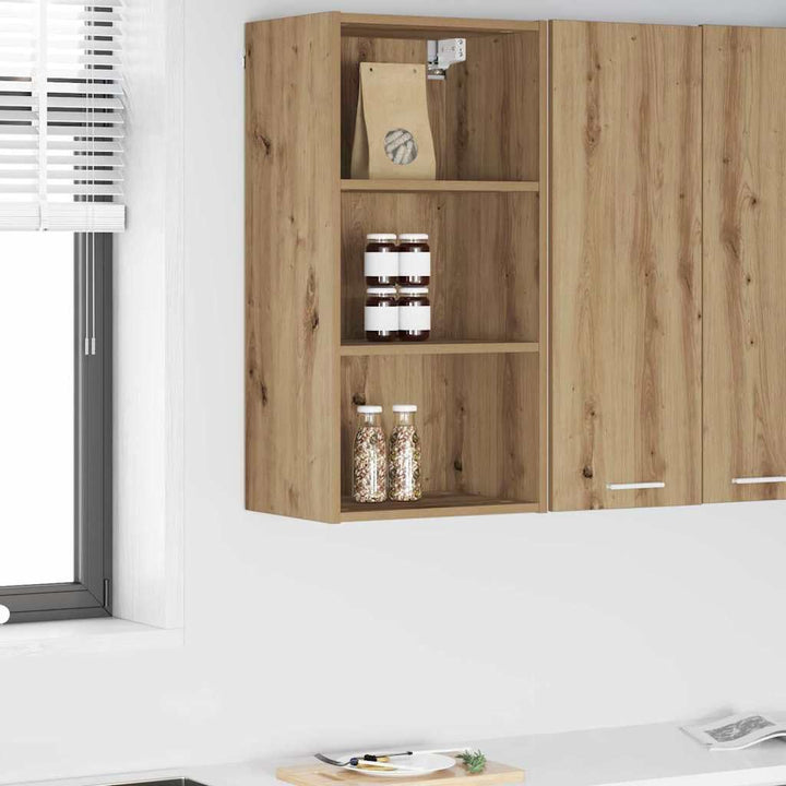 Refined Hängeschrank Riga Artisan-Eiche 40 x 29,5 x 80 cm Holzwerkstoff 1x(3Regale)40cm Artisan-eich