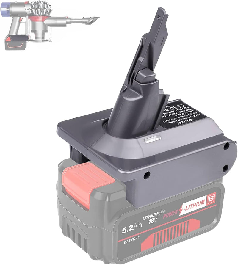 BTRUI V7 Adapter für Einhell 18V Power X Serie Lithium Akku auf für Dyson V7 Animal Fluffy Motorhead