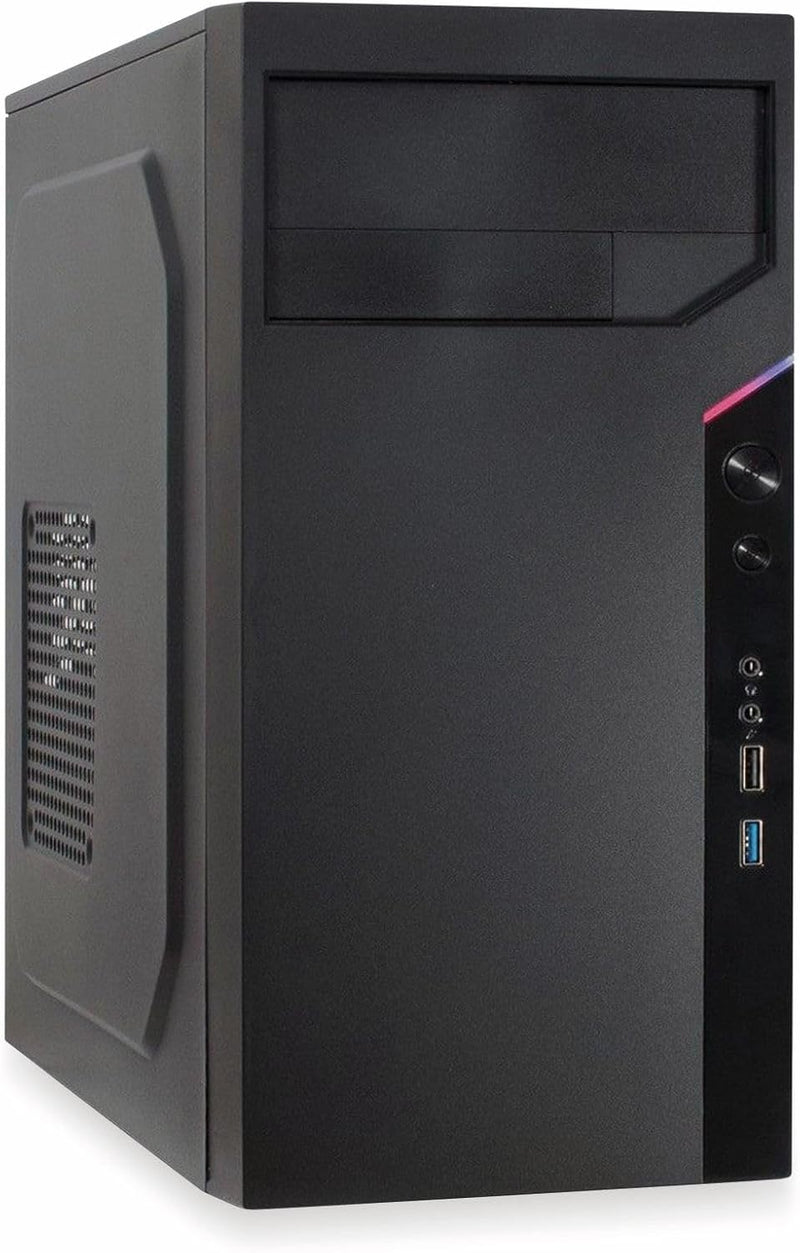 Inter-Tech Gehäuse IT-6505 Reto,Micro-ATX,2 USB-Frontanschluss schwarz