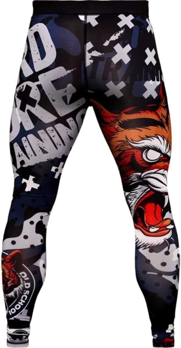 Hardcore Training Herren Compression Pants Kompressionshose Leggings Sportkleidung Grappling MMA Kam
