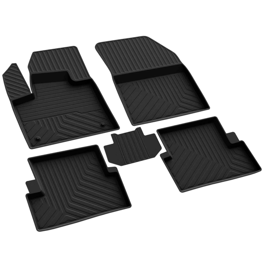 fussmattenprofi.com 4D Premium Gummi Auto Fussmatten Set Passend für Volkswagen Crafter (1 Beifahrer