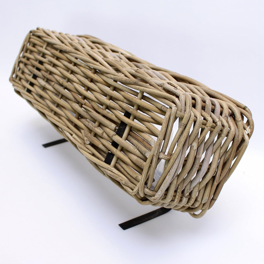 Blumenkasten, Balkontopf, Balkonpflanzer "Rattan", gross 58 x 18 x 14 cm
