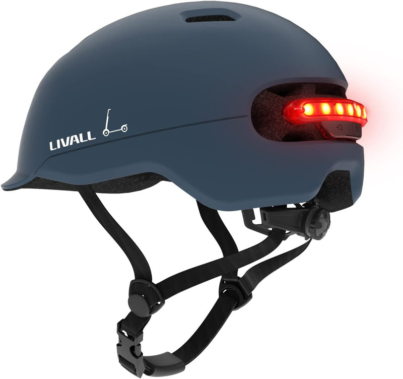 Livall Unisex – Erwachsene C20 Fahrradhelm 54-58 cm blau, 54-58 cm blau