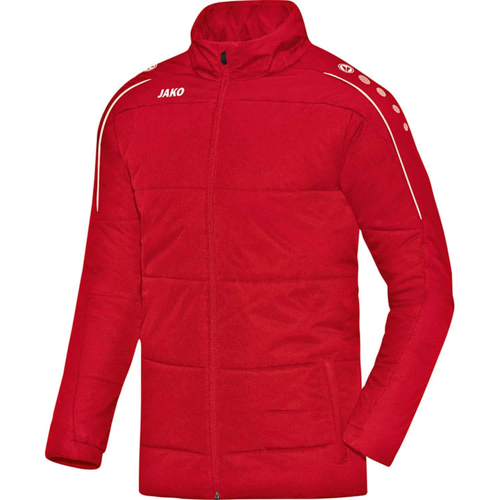 JAKO Erwachsenen Coachjacke Classico, rot, 3XL, 7150 164 Rot, 164 Rot