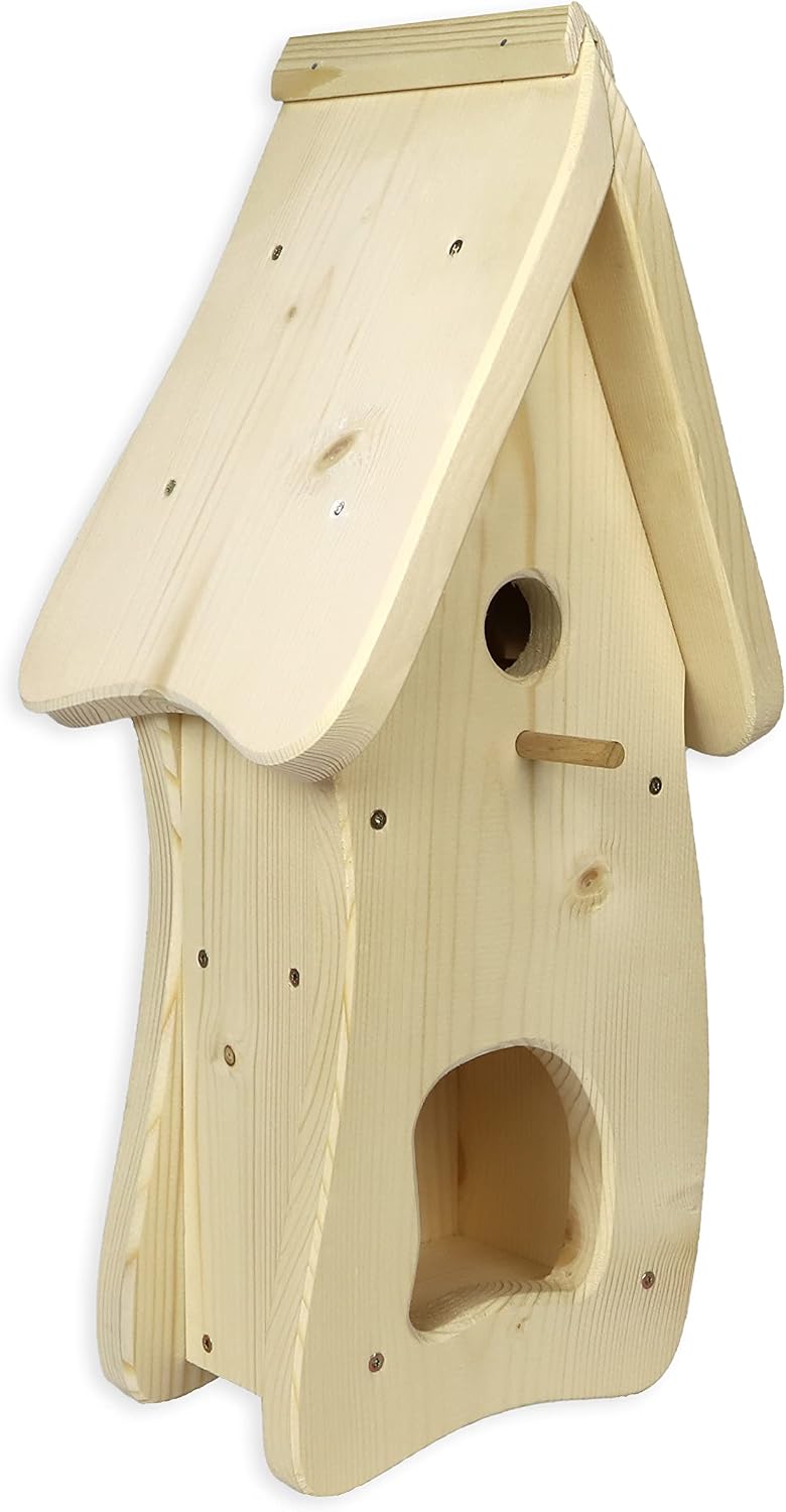 Premium Nistkasten (N1) mit Vogelfutterhaus - Nistkästen Vogelhaus Vogelhäuschen (N1)