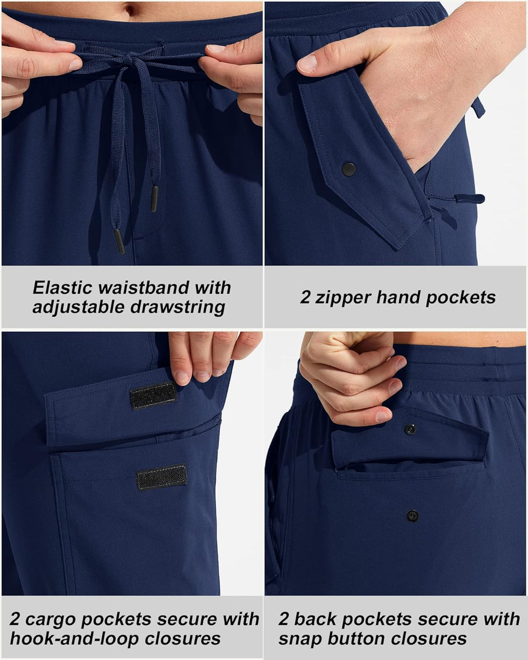 MOCOLY Damen Leichte Atmungsaktive Wanderhose Trekkinghose Outdoor wasserdichte Cargo Hose Kletterho
