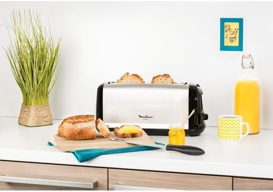 MOULINEX LS260800 Subito Toaster - Edelstahl und Schwarz
