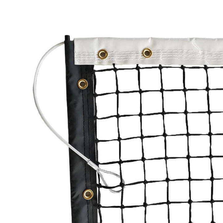 JINLUN Standard-Tennisnetz, robustes Outdoor-Tennisnetz, 12,7 m breit, 1,07 m hoch, HDPE-Netz, Schwa