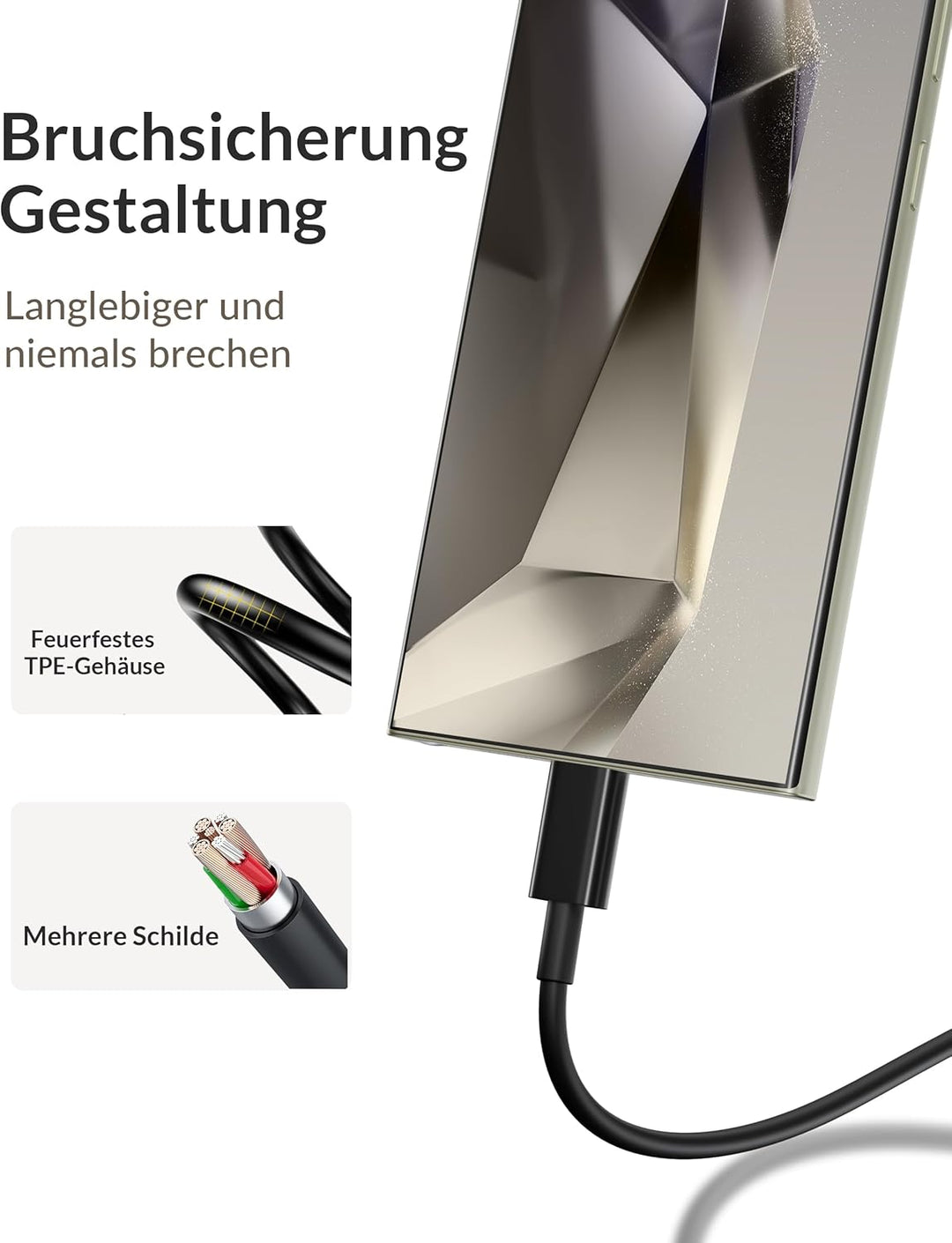 25W USB C Ladegerät mit Ladekabel für Samsung Galaxy S26 Ultra Plus S25 S24 S23 S22 FE 5G A56, Handy