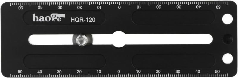 Haoge HQR-120 120 mm Mehrzweck-Schnellwechselplatte, Verlängerung, Gleitschiene für Kamerastativ, Ku
