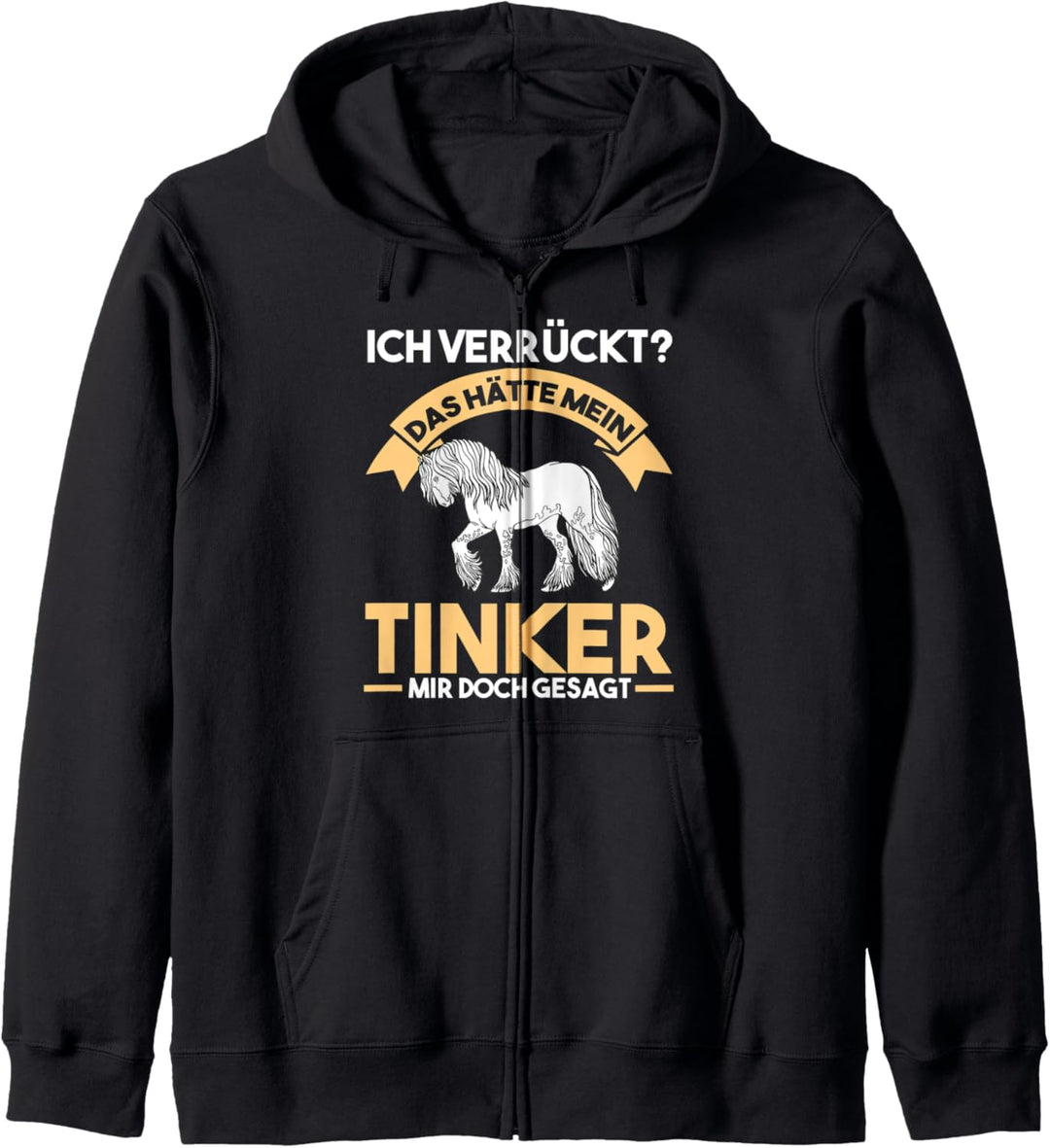 Reiter Pferd Tinker Kapuzenjacke