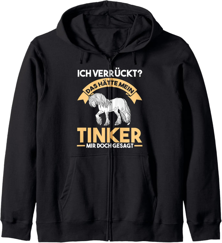 Reiter Pferd Tinker Kapuzenjacke