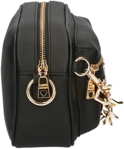 Love Moschino Women's Jc4291pp0gkt0 Shoulder Bag, 15X22X10 Schwarz, Schwarz