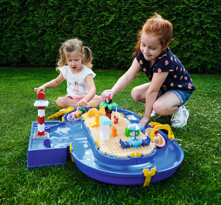 BIG-Waterplay - Peppa Pig Holiday - Outdoor-Wasserspielzeug mit grosser Wasserbahn, BIG-Bloxx Bauste