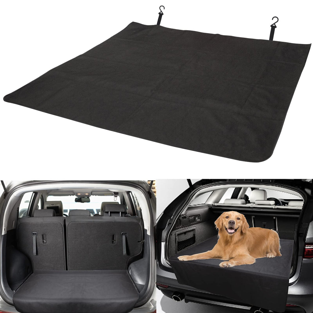 CICMOD Kofferraumschutz Ladekantenschutz Autoschondecke Kofferraumdecke für Hunde Antirutsch(Black)
