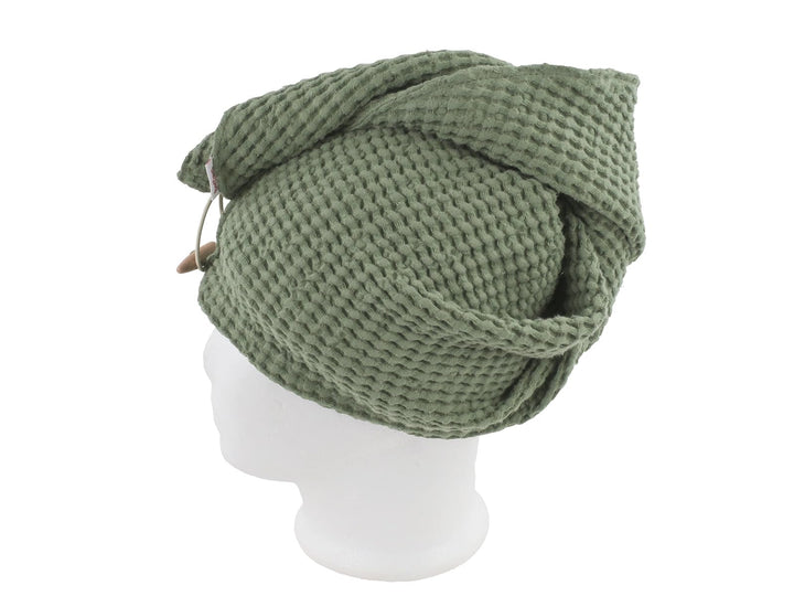 beties - PUR.NATURE - Sauna Haarturban - One Size; PREMIUM-Halbleinen Qualität (europäischer Flachs)