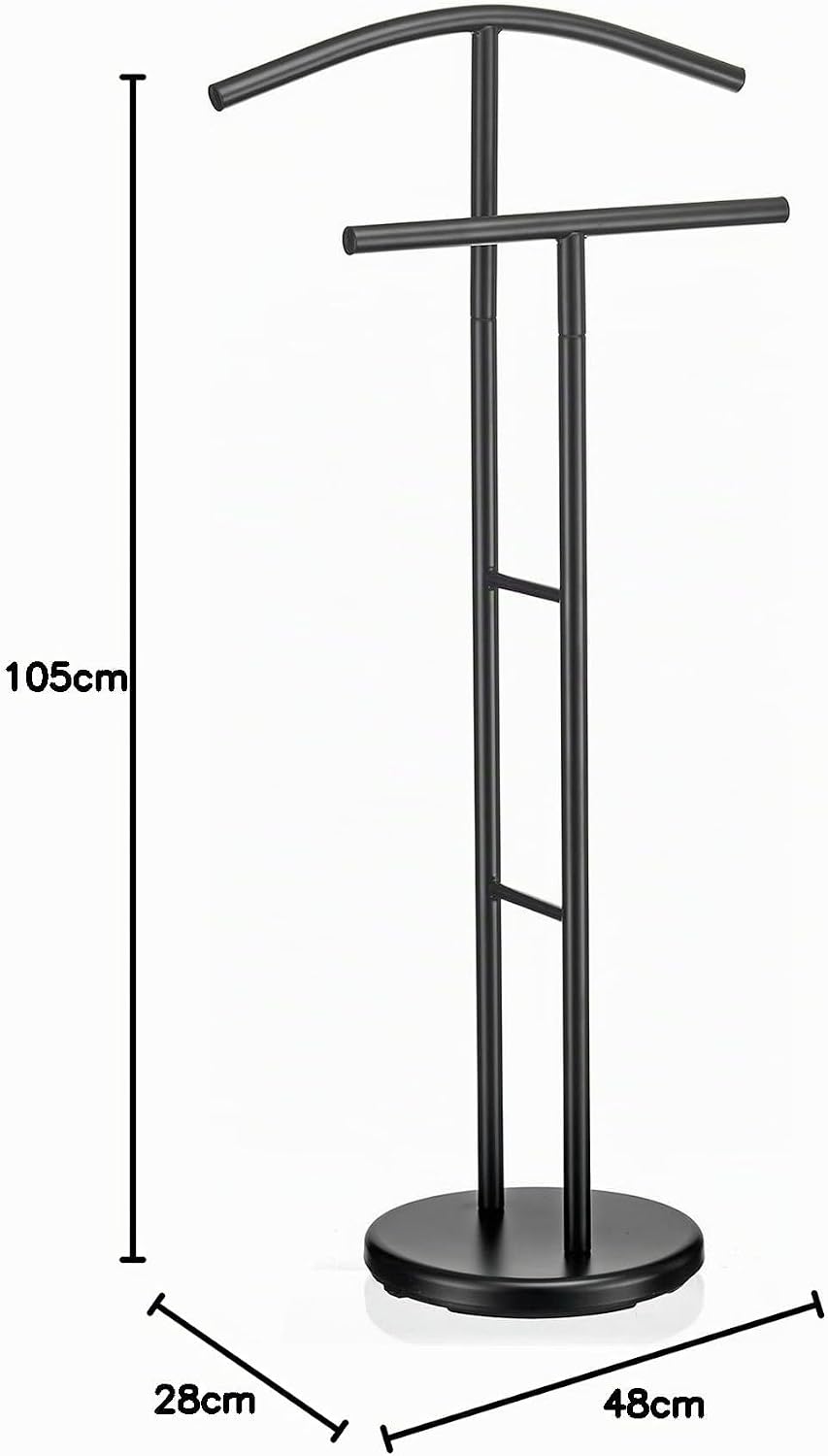 IDIMEX Herrendiener LAURENZ Garderobe Kleiderständer Garderobenständer Kleiderstange mit Hosenbügel,