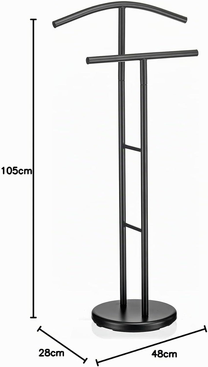 IDIMEX Herrendiener LAURENZ Garderobe Kleiderständer Garderobenständer Kleiderstange mit Hosenbügel,