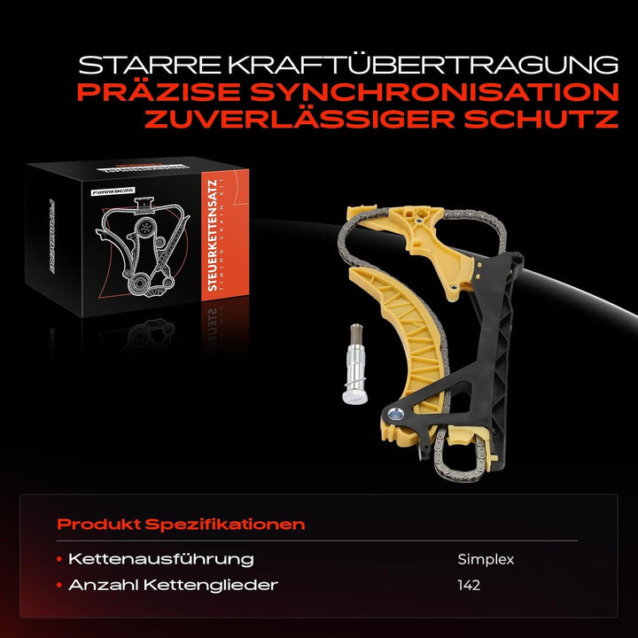 4x Steuerkettensatz für 1er E81 E87 E88 120i 3er E46 316i 318i 5er E60 520i X1 E84 X3 E83 Z4 Roadste