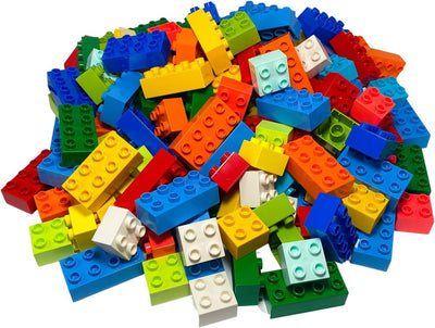 60 x LEGO DUPLO BASIC STEINE 10 Stk. 2 x 4 Noppen und 50 Stk. 2 x 2 bunt gemischt BAUSTEINE
