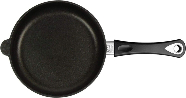 AMT Gastroguss Bratpfanne 20 cm Ø, 5 cm hoch, abnehmbarer Stiel, induktionsgeeignet, Lotan® Antihaft