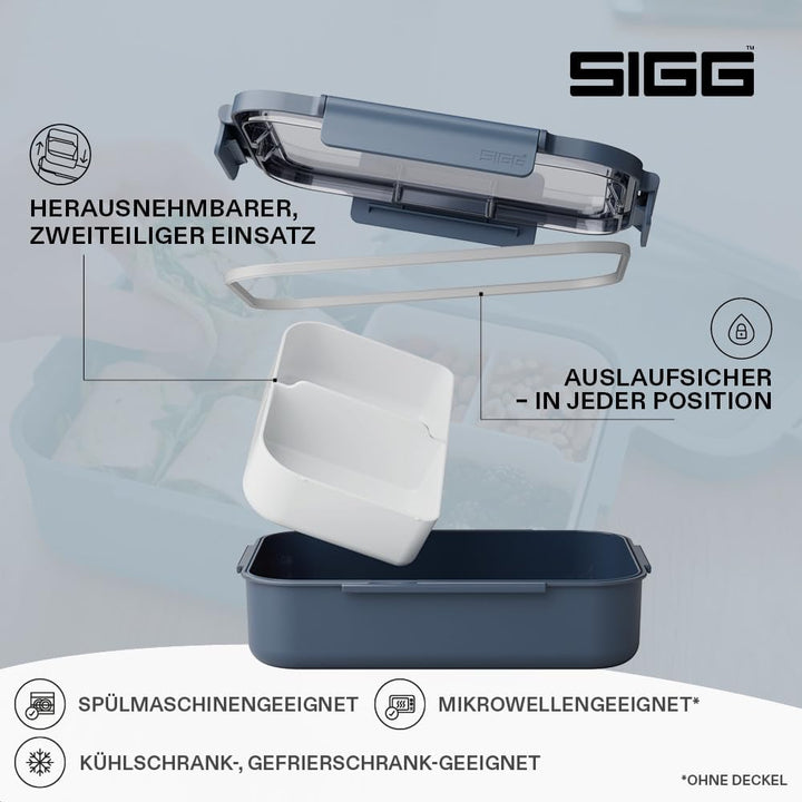 Sigg - NIMO Lunchbox L - Auslaufsicher - Trenner - Mikrowellen- & Spülmaschinengeeignet - BPA-frei -