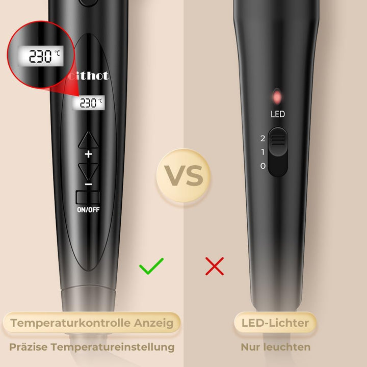 Lockenstab 5 in 1 mit Verschiedenen Aufsätzen Lockenwickler Set Grosse und Kleine Locken Keramikbesc
