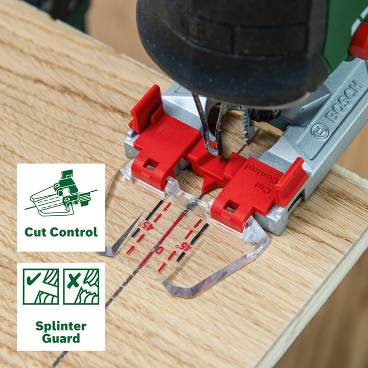 Bosch Akku-Stichsäge AdvancedSaw 18V-140 (Pendelhub, bürstenloser Motor, Schnitttiefe Holz/Stahl/Alu
