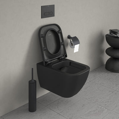 Duravit WC-Sitz Happy D.2, Toilettendeckel mit Absenkautomatik, Klodeckel aus Urea-Duroplast, mit Ed