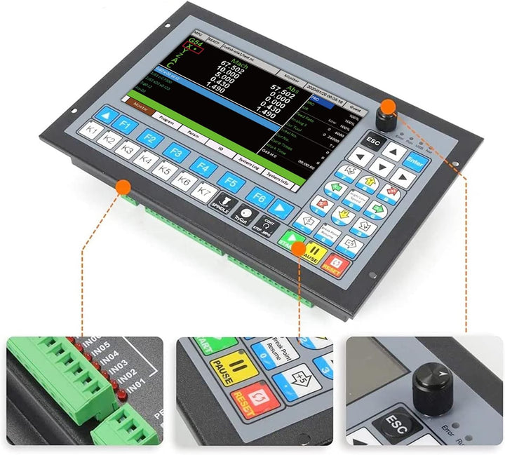 RATTMMOTOR CNC Steuerung System DDCS Expert, 4-Achsen Offline Motion Controller PLC 1000kHz Offline-
