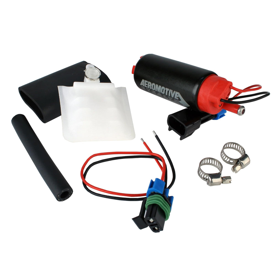 Aeromotive 11542 Kraftstoffpumpe (340 Series Stealth In-Tank, versetzter Einlass, Inline mit Ausgang