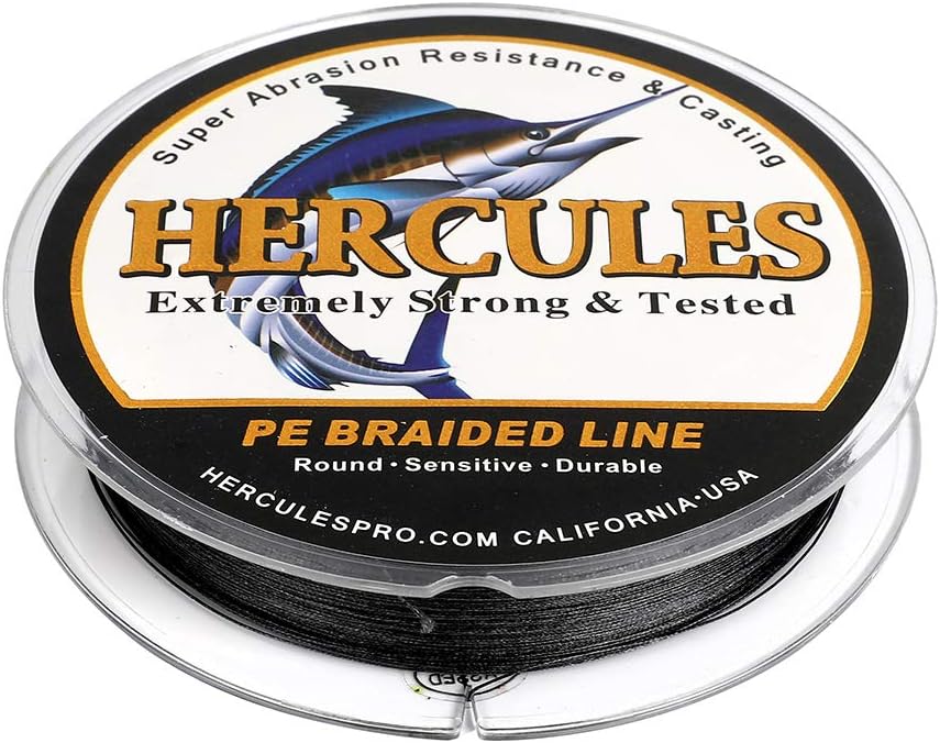HERCULES Super Cast 100m - 2000m Yards Geflochtene Angelschnur 10lb - 300lb Test für Salzwasser Süss