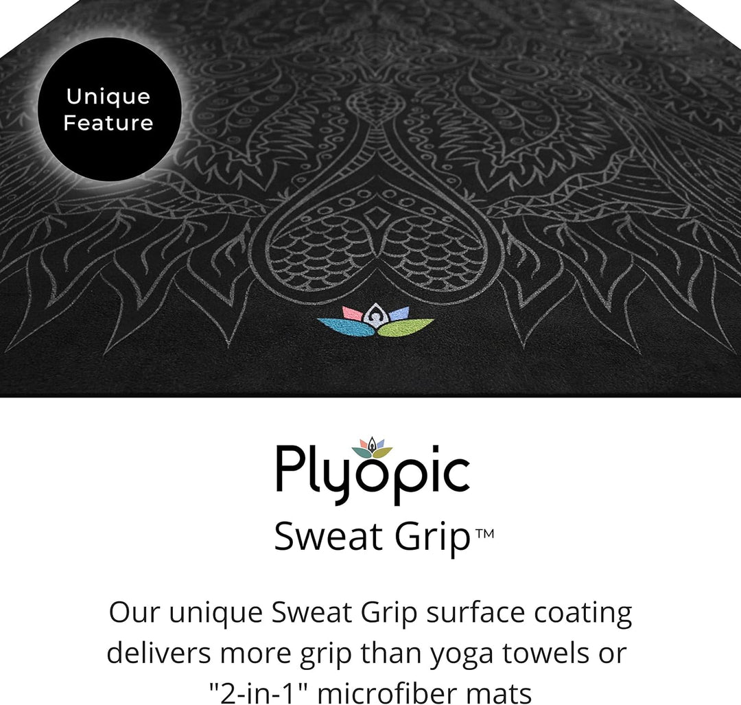 Plyopic All-In-One Yoga-Matte – Rutschfest auch bei Schweiss | Premium Matte mit Sweat-Grip Oberfläc