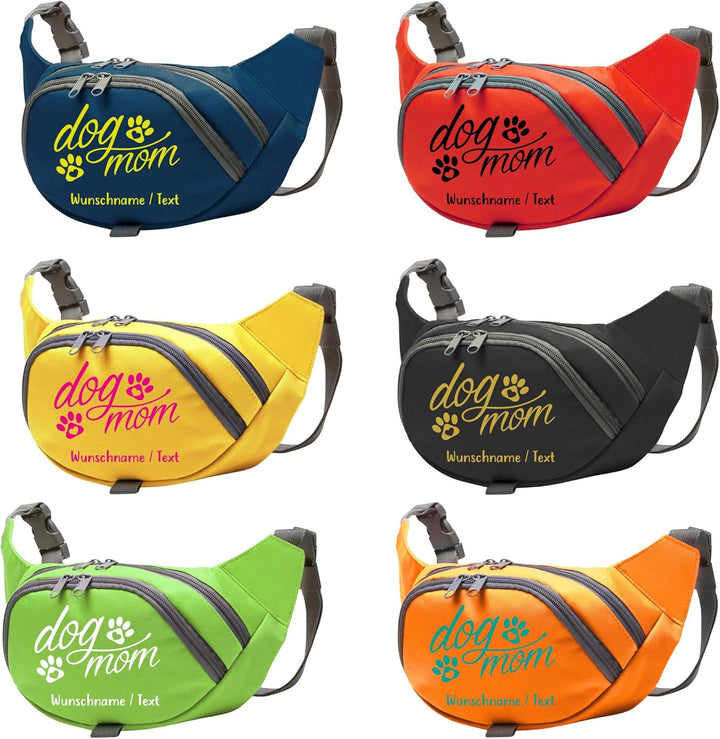 Dog Mom Bauchtasche Leckerlie -Tasche mit Wunschnamen personalisiert | Hundetraining | Leckerlie Beu