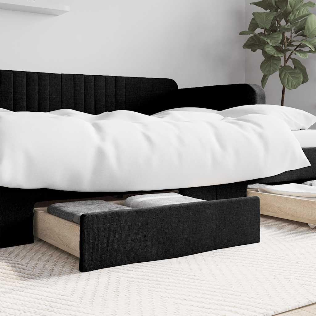 vidaXL Bettschubladen 2 Stk., Bettkasten mit Rollen, Schubkasten Schublade für Bett, Bettschubkasten