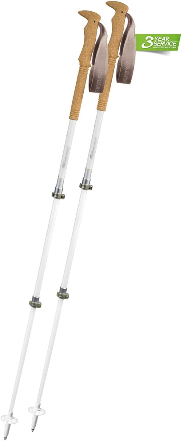 Komperdell Borea Carbon Pro Women Länge: verstellbar von 90-120 cm Farbe: weiss-Silber