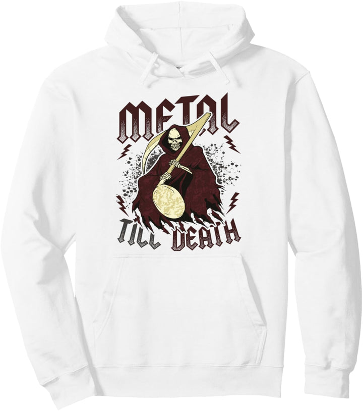 Metal Till Death Heavy Metal Band Death Metal Pullover Hoodie