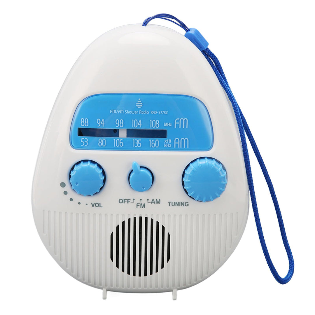 AM FM-Duschradio, Tragbares Wasserdichtes AM FM-Radio, Batteriebetrieben, mit Einstellbarer Lautstär
