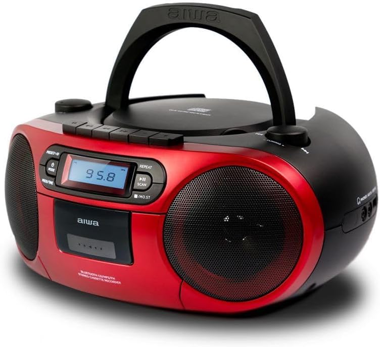 AIWA BBTC-550 tragbarer Radiorekorder, Bluetooth, CD, USB